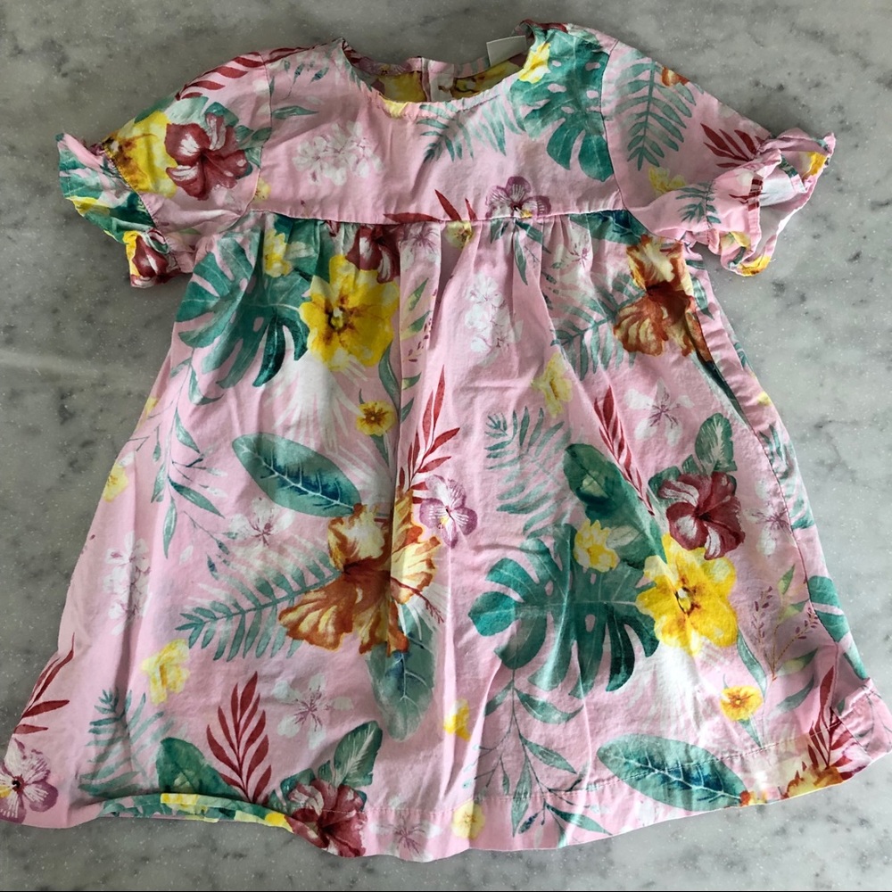 Zara Hawaiian Print Dress 🌸